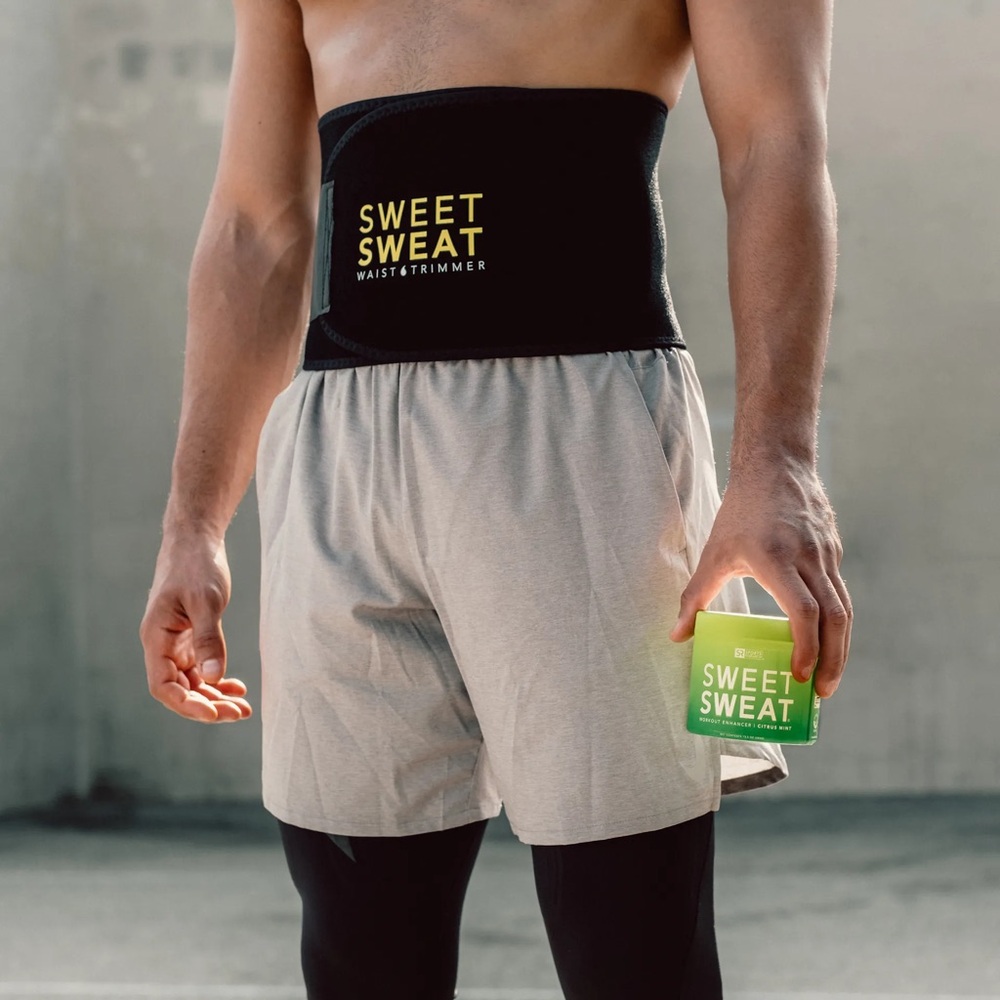 Sweet Sweat® Waist Trimmer in Classic Yellow / M